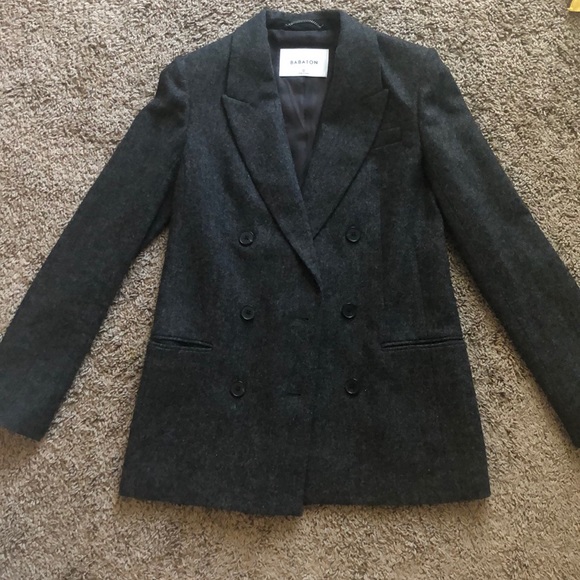 Aritzia BABATON blazer - Samuel in Dark Charcoal - Picture 4 of 9